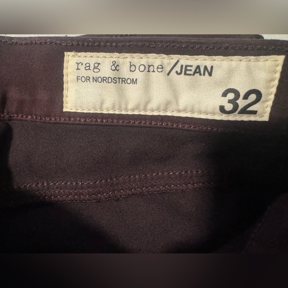 Rag & Bone Nordstrom Women's Wine zipper legging Skinny Jeans‎ 32 - Picture 3 of 6